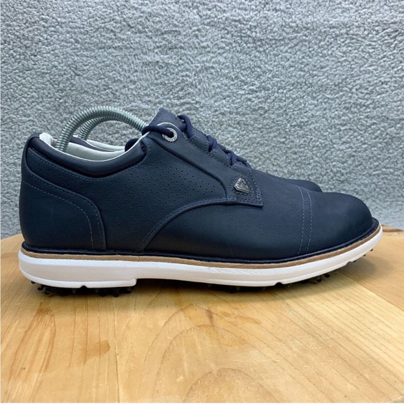 Cuater The Legend Travis Mathew Mens Size 11 Golf Shoes Blue Navy Leather NEW - Picture 2 of 9